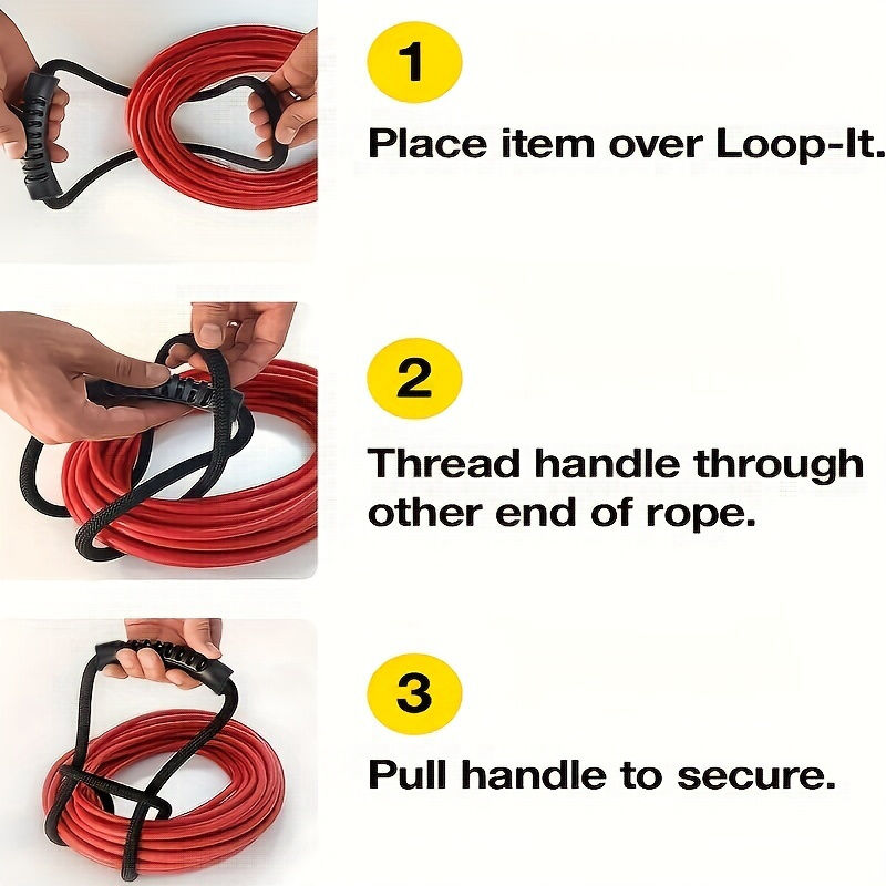 24-Inch Heavy-Duty Storage Strap with Handle ??Cord, Hose & Cable Organiser