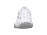 K-Swiss Womens Bigshot 4 AC Tennis Shoes - White/Silver - US 7.5 - Top-Down View