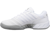 K-Swiss Womens Bigshot 4 AC Tennis Shoes - White/Silver - US 9 - 45-Degree Angle