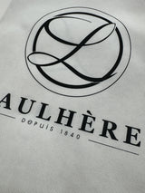 Authentic Laulhere Beret Carry / Storage Bag with Drawstring - Top-Down View