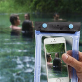 Lewis N. Clark Universal Waterproof Case Bag Phone Pouch Case Dry Bag For iPhone Samsung - Top-Down View