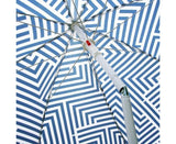 Outdoor Garden Beach Umbrella 1.8m Sun Shade w/Carry Bag Tilt Pool Sun Protection AU - Top-Down View