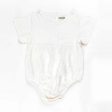 Linen Daisy Romper for Babies & Kids - Size 2 Years - Front View