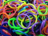 4800 LOOM BANDS Rubber Refill Kit DIY Magical Bracelet 192 S Clips 16 Hooks BULK - Mixed Colours - Front View