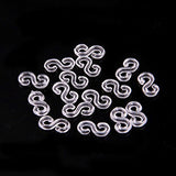 4800 LOOM BANDS Rubber Refill Kit DIY Magical Bracelet 192 S Clips 16 Hooks BULK - Rainbow - Top-Down View