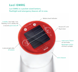 INFLATABLE SOLAR LIGHT by MPOWERD Luci Camping Lantern Waterproof - EMRG - Front View