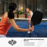3K Graphite Carbon Fiber Pickleball Paddles Pickle Ball Racket Racquet - Side View