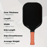 3K Graphite Carbon Fiber Pickleball Paddles Pickle Ball Racket Racquet - Close-Up Angle