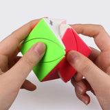 Maple Leaf Speed Cube Brain Teaser Puzzle Magic Educational Toy - Rear View