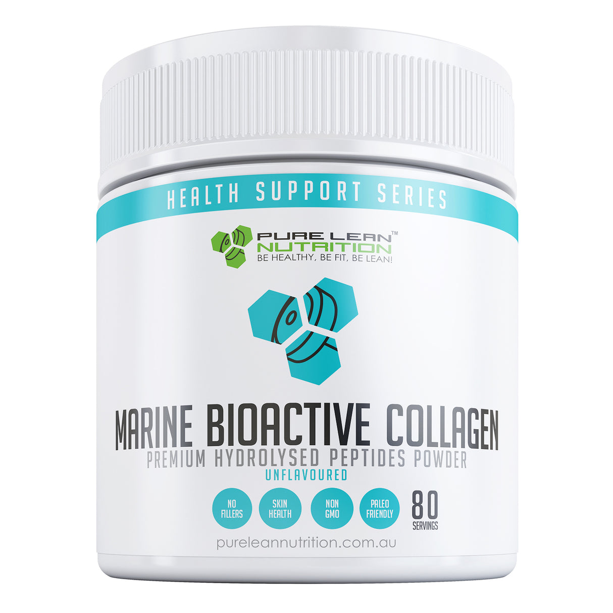 80 Servings Marine Collagen Bioactive Peptides Powder Beauty Glow for Skin Nails