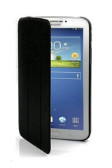 Sleek Tri-Fold Protective Case for Samsung Galaxy Tab 3 - Black, 8 Inch