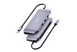 mBeat Elite X11 Dual Hdmi Mst 9-In-1 Usb-C Docking Station - Front View