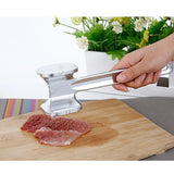 25cm Hammer Meat Tenderiser Chicken Steak Mallet Beef Handle - Top-Down View