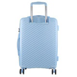Stylish Blue Hard Shell Carry-On Suitcase by Milleni - 54cm (39L) - Top-Down View