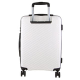 Contemporary White Cabin Luggage Bag - Pierre Cardin Inspired Milleni 54cm Suitcase (39L)