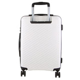 Pierre Cardin Milleni Hardshell Travel Luggage Set - 3-Piece Suitcase Collection in White - Top-Down View
