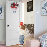 Mini Basketball Hoop Ring Kids Toy Children Door Indoor Hang Backboard - Side View
