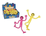 1x Bendy Smiley Man - Assorted - Front View