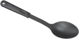 6x 32cm Nylon Serving Spoon in Black - Side View
