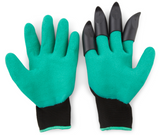 Garden Guru Waterproof and Puncture Resistant Gloves w Claws Digging - 45-Degree Angle