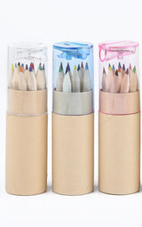 18pcs Mini Colour Pencils Junior Artist Coloured Pencils Kids Drawing Pencil - Front View