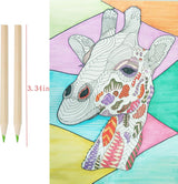 18pcs Mini Colour Pencils Junior Artist Coloured Pencils Kids Drawing Pencil - 45-Degree Angle