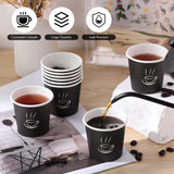 2400 Disposable Coffee Cups 4oz Extra Strong Takeaway Paper Take Away Bulk - Rear View