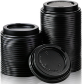 1000x Plastic Coffee Cup Sip Lids Suits 8oz/10oz Cups Take Away Bulk 80mm - Rear View