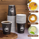 1080x Disposable Coffee Cups 8oz Extra Strong Takeaway Paper Take Away Bulk - Rear View