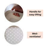 24x 5L Premium Plastic Storage Basket Container Box w/ Lid Dot Pattern (26.5*18*12.5cm) - 45-Degree Angle