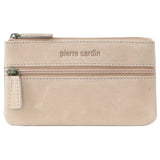 Pierre Cardin Ladies Womens Genuine Leather RFID Coin Purse Wallet - Pink - Front View