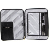 Pierre Cardin Unisex Document Folio for iPad Tablet Compendium Cover Case - Black - Front View