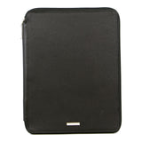 Pierre Cardin Unisex Document Folio for iPad Tablet Compendium Cover Case - Black - Side View
