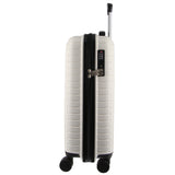 Pierre Cardin 76cm Large Hard-Shell Suitcase Travel Luggage Bag - White - 45-Degree Angle