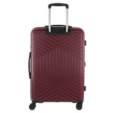Pierre Cardin 65cm/89L Medium Hard-Shell Suitcase Travel Luggage Bag - Burgundy
