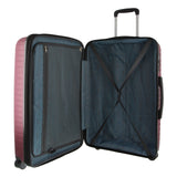 Pierre Cardin 65cm Medium Hard-Shell Suitcase Travel Luggage Bag - Burgundy - Top-Down View
