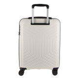 Pierre Cardin 65cm Medium Hard-Shell Suitcase Travel Luggage Bag - White - Side View
