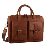 Pierre Cardin Leather Multi-Compartment Business 15
