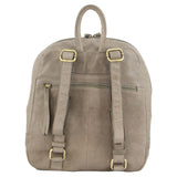3Pc Set Pierre Cardin Womens Woven Leather Backpack + Cross-Body Bags - Sky Blue - Side View