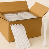 1200x Reusable Plastic Knives Cutlery Bulk BPA Free Extra Strong