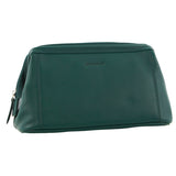 Pierre Cardin Mens Rustic Leather Toiletry Case Bag Travel - Zirkon - Front View