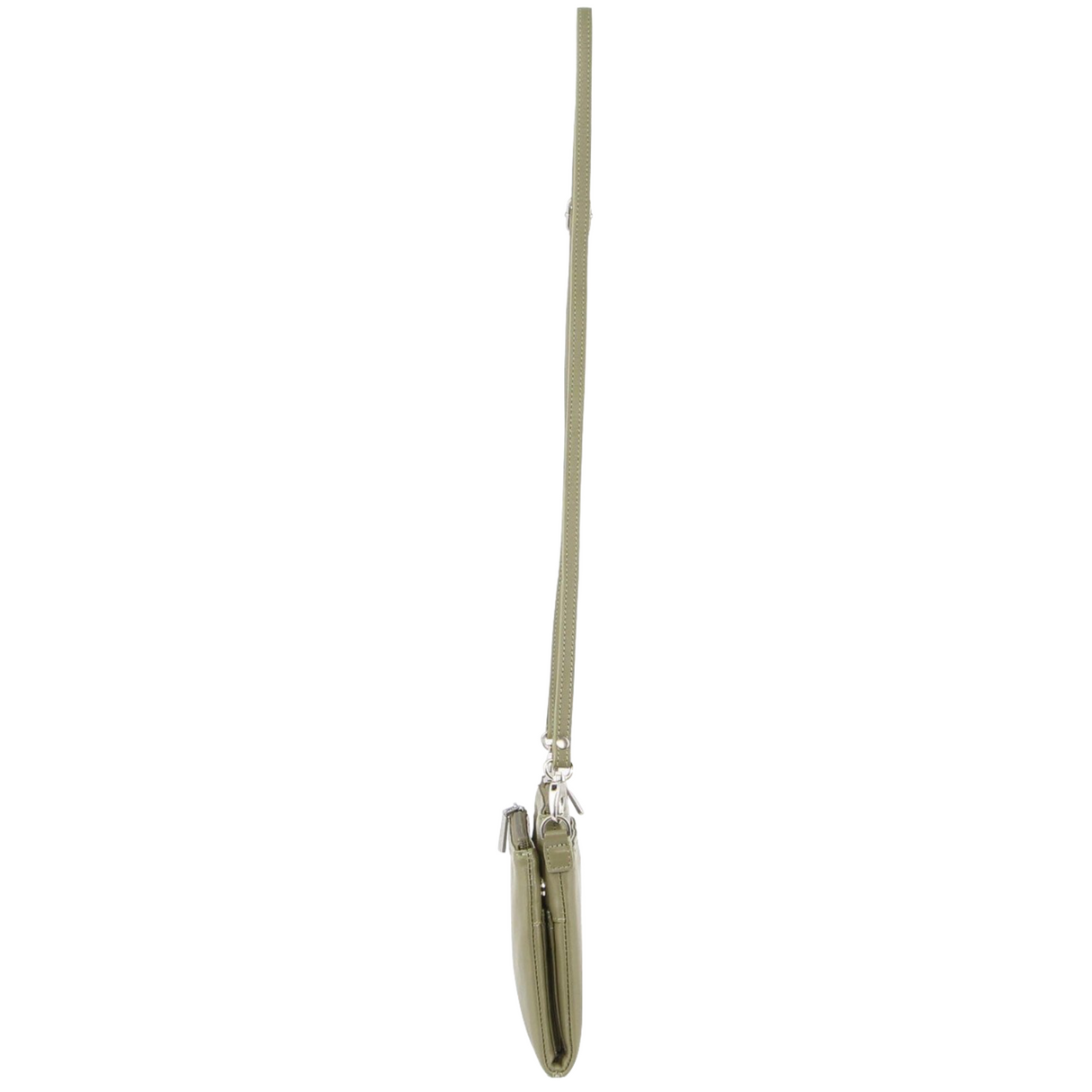 Pierre Cardin Women's Versatile Leather Crossbody Clutch in Sage