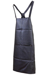Pierre Cardin Professional Leather Apron Butcher Woodwork Hairdressing Barber Chef - Black - Extra Image