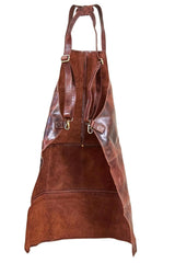 Pierre Cardin Professional Leather Apron Butcher Woodwork Hairdressing Barber Chef - Cognac - Extra Image