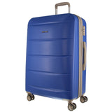 Pierre Cardin Hardshell Cabin Luggage Bag Travel Carry On TSA 54cm (49L) - Ocean - Front View