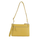 Pierre Cardin Womens Crossbody/Clutch Leather Bag in Yellow - Side View