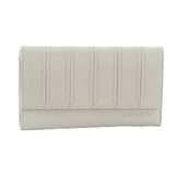 Pierre Cardin Women's Bone Leather RFID Tri-Fold Wallet with Multiple Compartments - Side View