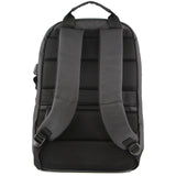 Pierre Cardin Backpack Bag Travel & Business Built-in USB Port Outdoor - Black - Top-Down View