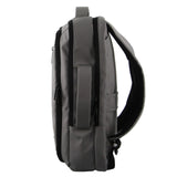 Pierre Cardin Backpack Laptop Bag Briefcase Built-in USB Port Travel - Grey - Side View
