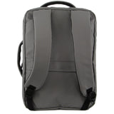 Pierre Cardin Backpack Laptop Bag Briefcase Built-in USB Port Travel - Grey - Top-Down View